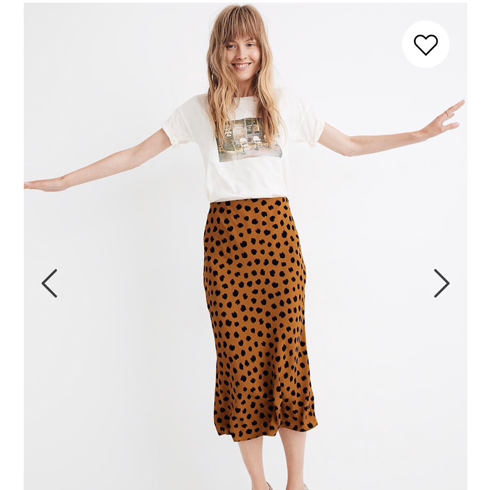 Madewell Painted Spots Midi Skirt